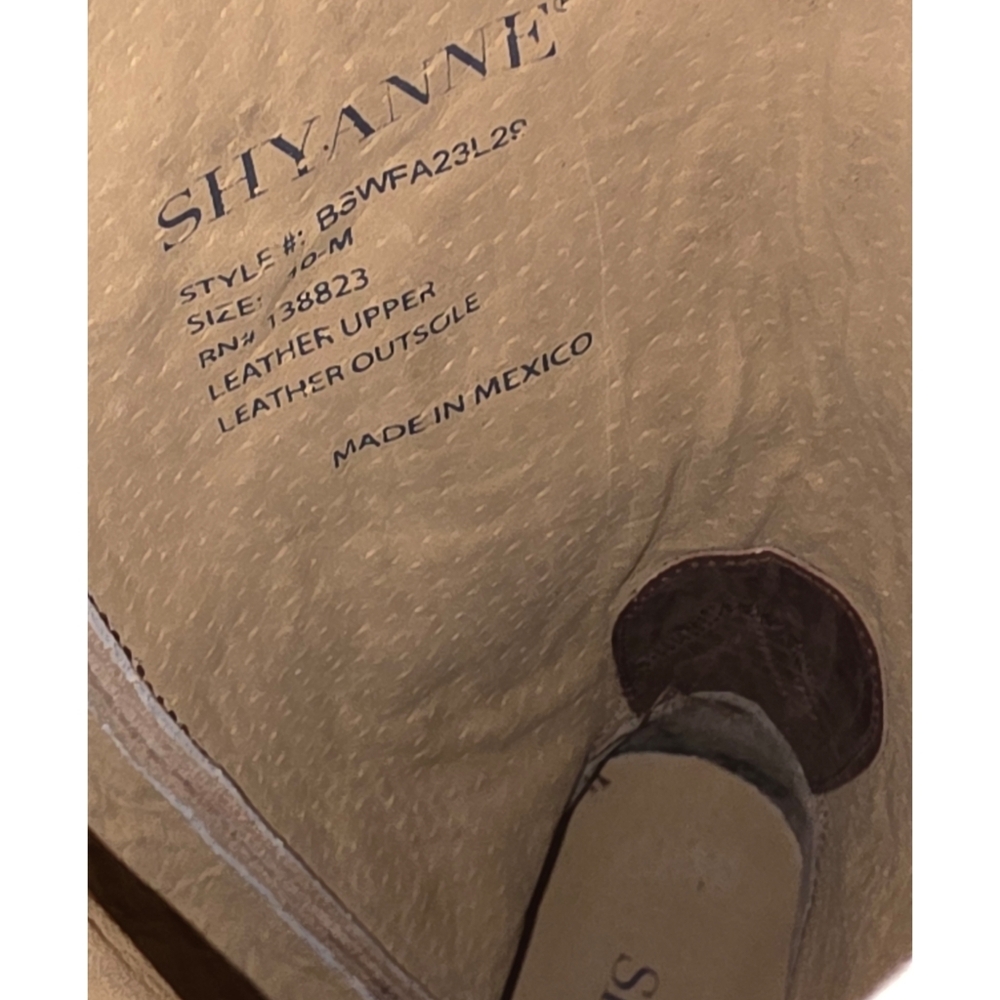Shyanne High Desert Tall Western Boot Snip Toe Size 10M - Picture 12 of 13